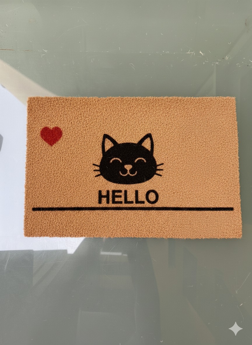 Kitty Hello Doormat